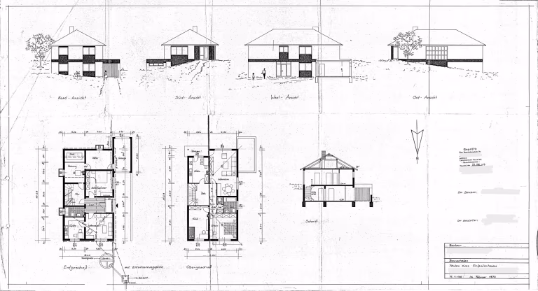Grundrisse Ansichten Schnitte
