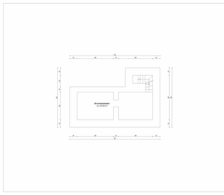 Grundriss KG Haupthaus