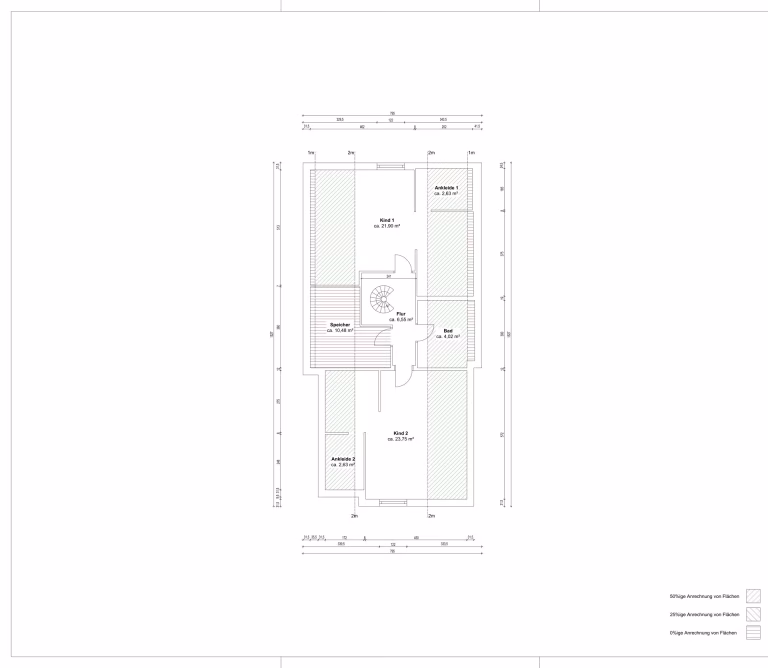 Grundriss DG zweites Wohnhaus